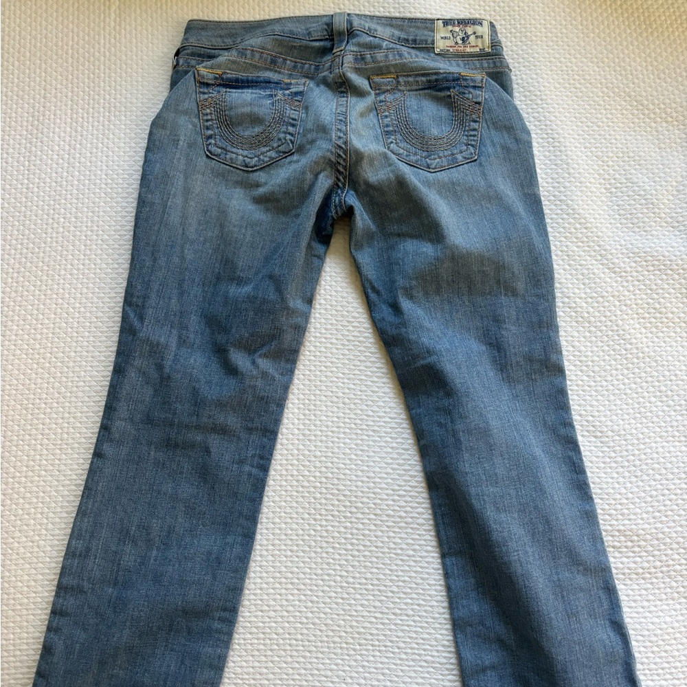 True Religion Light Blue Straight Leg Jeans